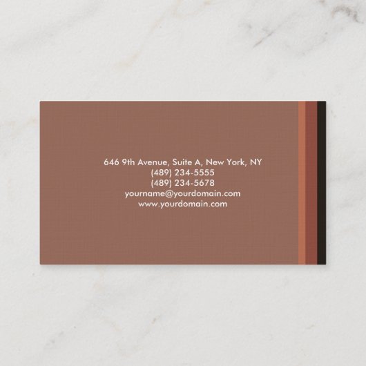 Carte De Visite Linge minimaliste élégant (Dos)