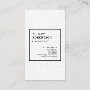 Carte De Visite Linge moderne Plain professionnel tendance minimal