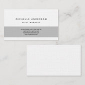 Carte De Visite Linge Moderne Plain Simple Professionnel Minimalis (Devant / Derrière)