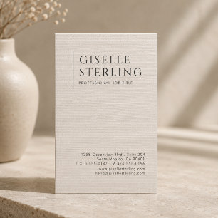 Carte De Visite Linge Naturel Luxueux