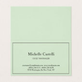 Carte De Visite Linge Premium Professionnel Unique Classique Paste (Extérieur déplié)