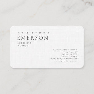 Carte De Visite Linge professionnel minimaliste moderne uni