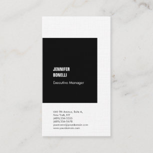 Carte De Visite Linge professionnel minimaliste noir blanc clair