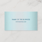 Carte De Visite Linge professionnel moderne Bleu élégant (Dos)