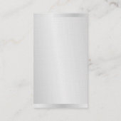 Carte De Visite Linge Professionnel Moderne Gris Rouge Monogramme (Dos)