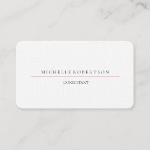 Carte De Visite Linge Professionnel Plat Minimaliste Simple Modern