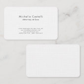 Carte De Visite Linge Professionnel Uni Classique Noir & Blanc (Devant / Derrière)