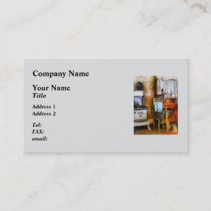 Carte De Visite Linge séchant dans la cuisine