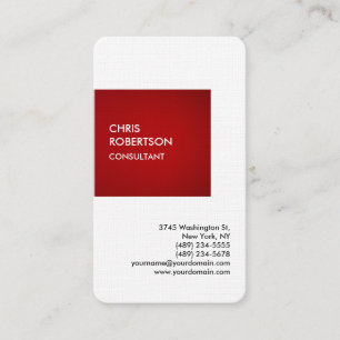 Carte De Visite Linge spécial rouge particulier personnel unique