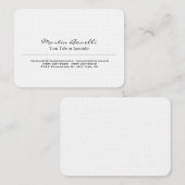 Carte De Visite Linge spécial Unique Moderne Professionnel (Devant / Derrière)