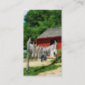 Carte De Visite Linge Suspendu à la Corde (Dos)