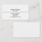 Carte De Visite Linge tendance sobre élégant (Devant / Derrière)