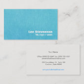 Carte De Visite Linge turquoise simple (Devant / Derrière)