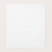 Carte De Visite Linge Unique Classique Simple Blanc (Intérieur déplié)