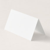 Carte De Visite Linge Unique Classique Simple Blanc (Dos)