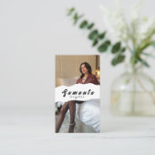 Carte de visite lingerie (Debout devant)