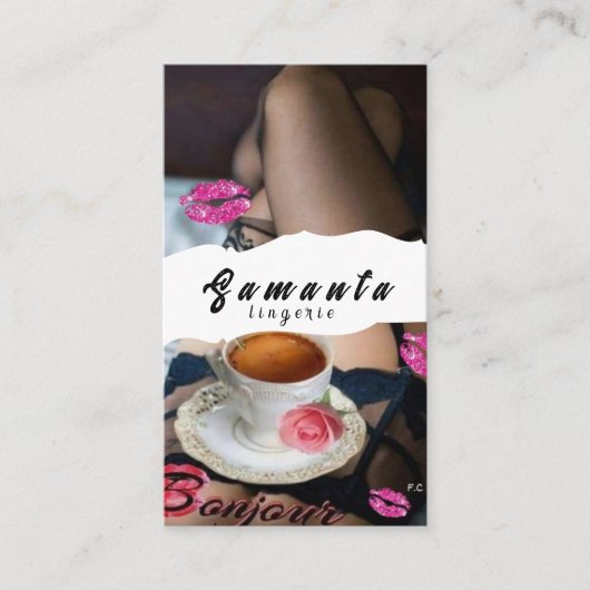 Carte de visite lingerie (Devant)