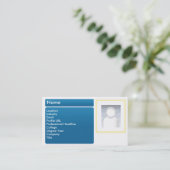 Carte De Visite LinkedIn foncé - affaires (Debout devant)