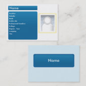 Carte De Visite LinkedIn foncé - potelé (Devant / Derrière)