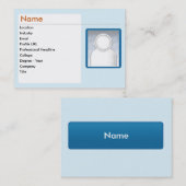 Carte De Visite LinkedIn - potelé (Devant / Derrière)