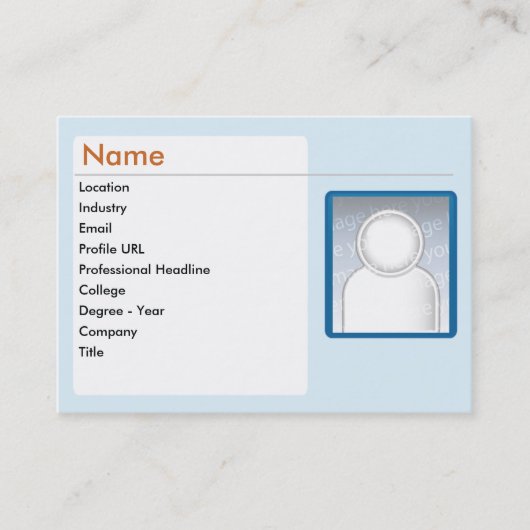 Carte De Visite LinkedIn - potelé (Devant)