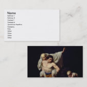 Carte De Visite L'inondation, c.1789 (huile sur la toile) (Devant / Derrière)