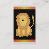 Carte de visite Lion (Dos)