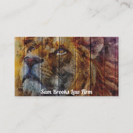 Carte De Visite Lion (Devant)