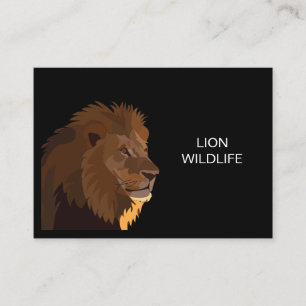 Carte De Visite Lion Animal Faune et flore