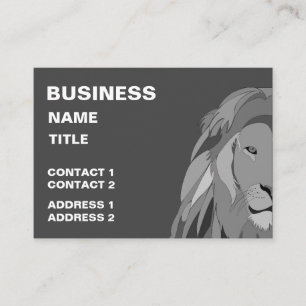 Carte De Visite Lion animal sauvage Lion