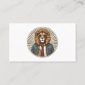 Carte De Visite Lion avec lunettes de soleil (Dos)