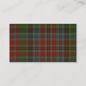 Carte De Visite Lion de MacPherson Tartan (Dos)