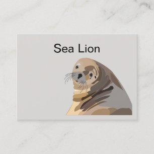 Carte De Visite Lion de mer Animal