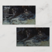 Carte De Visite Lion de montagne (Devant / Derrière)