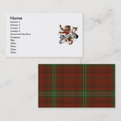 Carte De Visite Lion de Morrison Tartan (Devant / Derrière)