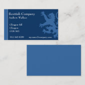 Carte De Visite Lion effréné de l'Ecosse (Devant / Derrière)