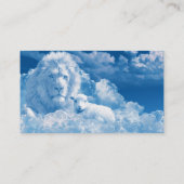 Carte De Visite Lion et agneau dans les nuages (Dos)