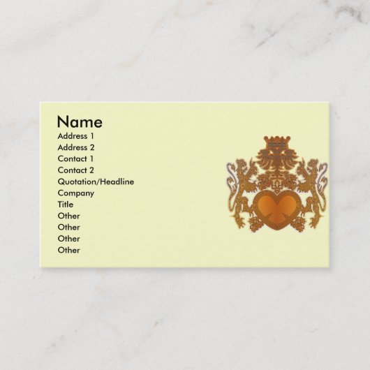 CARTE DE VISITE LION_HEART (Devant)