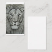 Carte De Visite Lion Majestueux (Devant / Derrière)