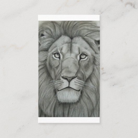 Carte De Visite Lion Majestueux (Devant)