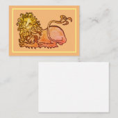 Carte De Visite Lion médiéval héraldique (Devant / Derrière)