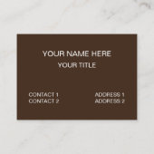 Carte De Visite Lion n'abandonne jamais le lion (Dos)