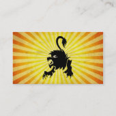 Carte De Visite Lion noir ; Leo (Dos)