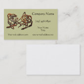 Carte De Visite Lion Norse (Devant / Derrière)