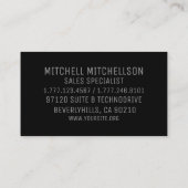 Carte De Visite Lion royal II (Dos)