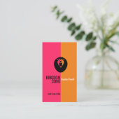 Carte De Visite Lion rugissant (Debout devant)