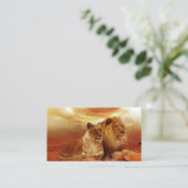 Carte De Visite Lions (Debout devant)