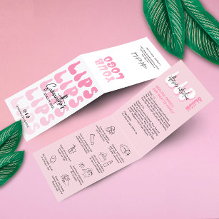 Carte De Visite Lip Blush Afcare Retro Pink Logo PMU Lip Tattoo