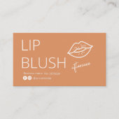 Carte De Visite  Lip Blush Tattoo Aftercare Advice Card (Devant)