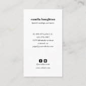 CARTE DE VISITE LIP PRINT LECTURES PSYCHIC FORTUNE TELLER (Dos)